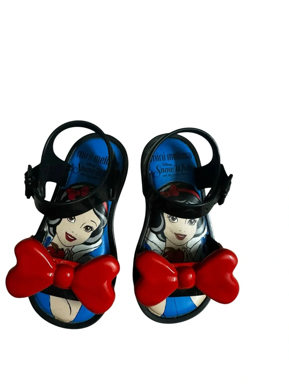 Snow White Kids Sandals in Black - Mini Melissa